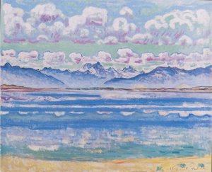 モンタナ州のヴァイスホルン 作： Ferdinand Hodler